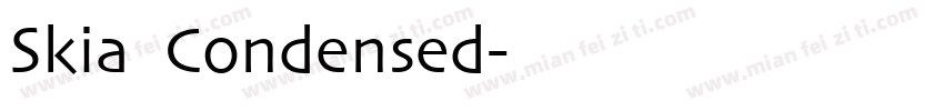 Skia Condensed字体转换